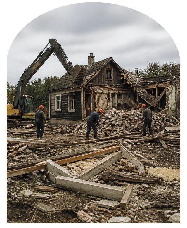 Демонтаж дома в Коврове по цене от 153480 р. | Метпроект-Квр